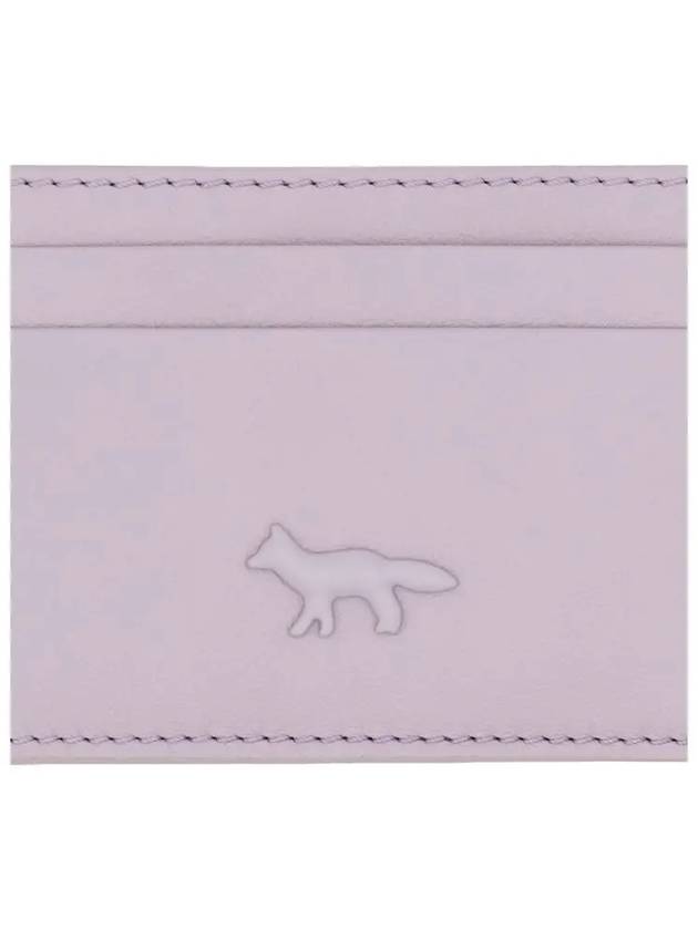 Fox Patch Card Wallet Lime Lilac - MAISON KITSUNE - BALAAN 5