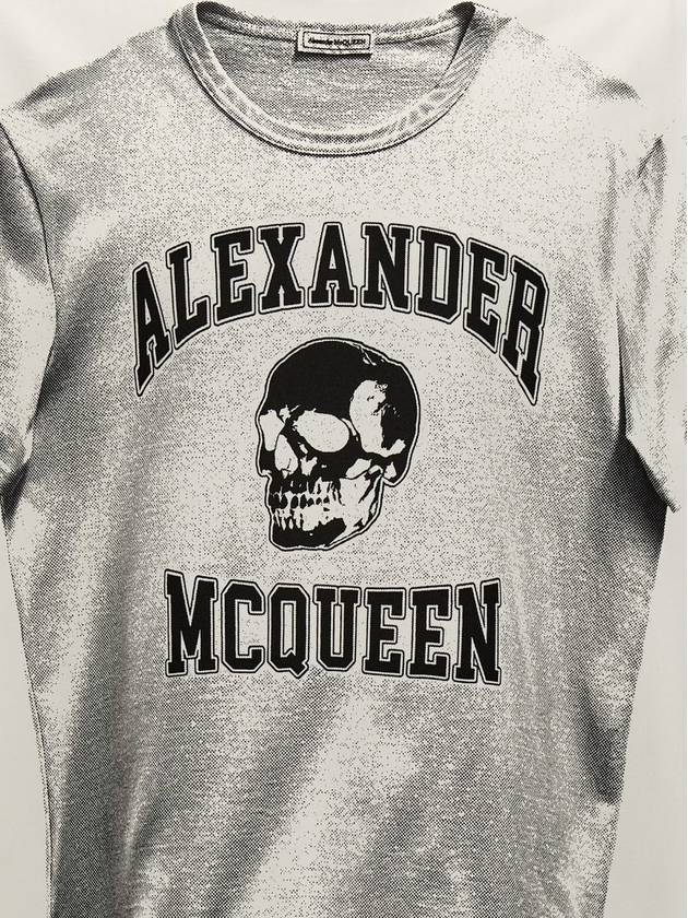 H71 794604qtabp 0909 Men's t-shirt top short sleeve polo tee logo top tank top MAN WHITE T SHIRTS - ALEXANDER MCQUEEN - BALAAN 5