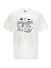 Logo Print Cotton Short Sleeve T-Shirt White - SPORTY & RICH - BALAAN 1