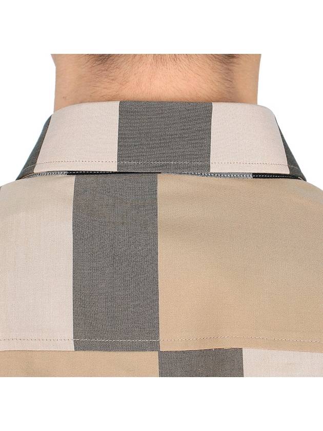 Check Cotton Long Sleeve Shirt Archive Beige - BURBERRY - BALAAN 10