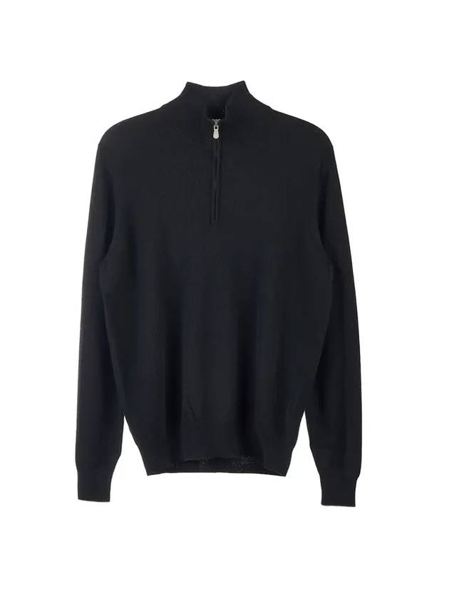 cashmere half-zip knit top black - BRUNELLO CUCINELLI - BALAAN 1