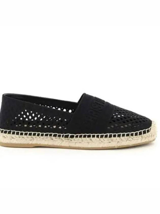 Granville mesh logo embroidered espadrille slip-ons black - DIOR - BALAAN 2