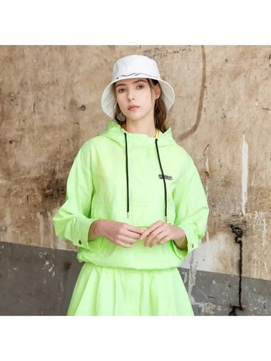 Golf Tennis Women s Colorful Hooded Anorak Jumper Yellow Green - AVAVE - BALAAN 1