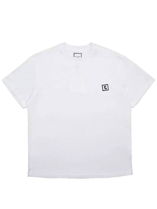 Back Logo Cotton Short Sleeve T-Shirt White - WOOYOUNGMI - BALAAN 2