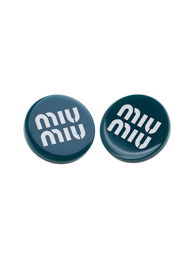 Logo Plexiglas Earrings Laguna - MIU MIU - BALAAN 2