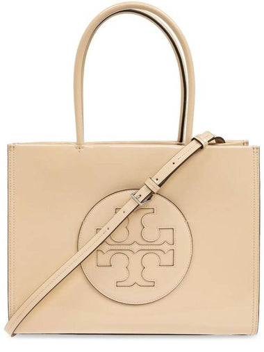 Ella Bio Small Tote Bag Beige - TORY BURCH - BALAAN 1