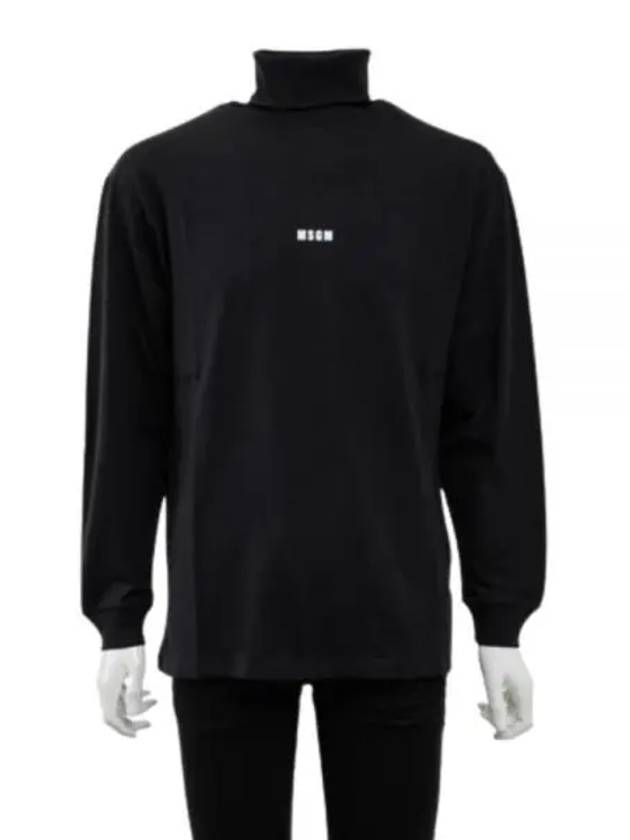 Micro Logo Print Neck Polar Black - MSGM - BALAAN 2