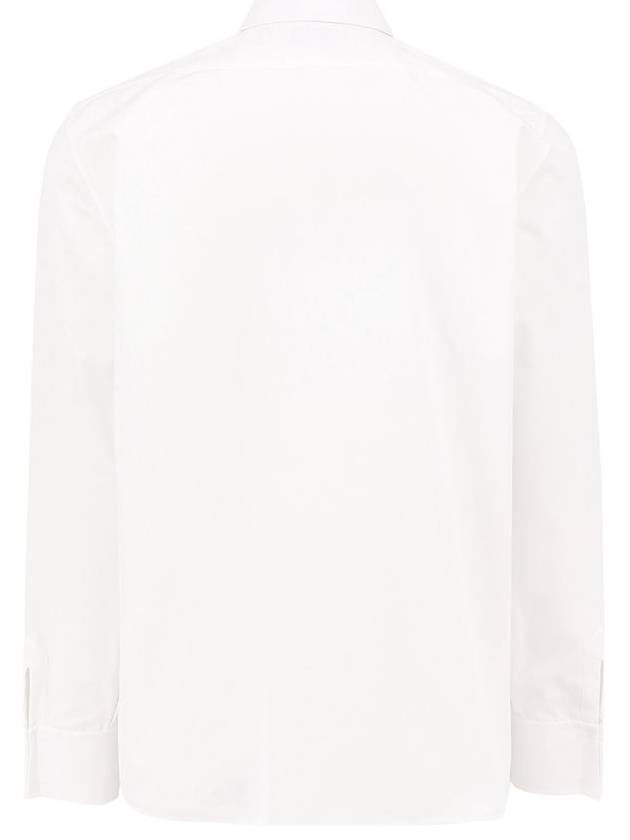 Cassandre Long Sleeve Shirt White - SAINT LAURENT - BALAAN 3