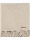 Wool Fringe Muffler Oatmeal Melange - ACNE STUDIOS - BALAAN 2