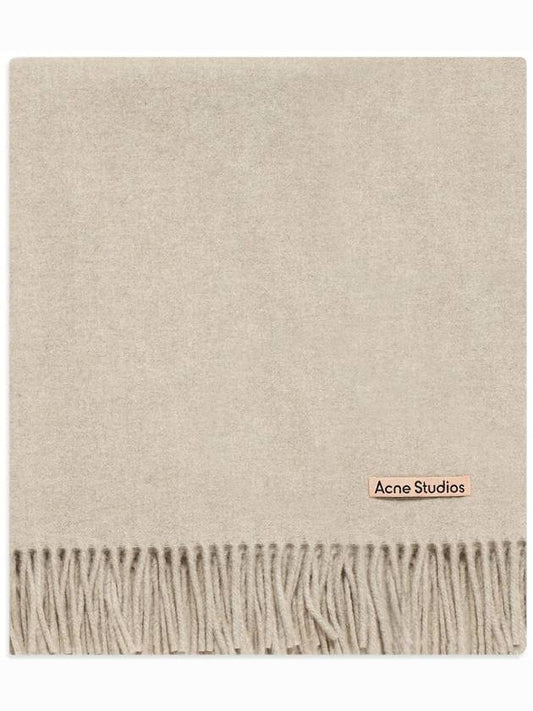 Wool Fringe Muffler Oatmeal Melange - ACNE STUDIOS - BALAAN 2