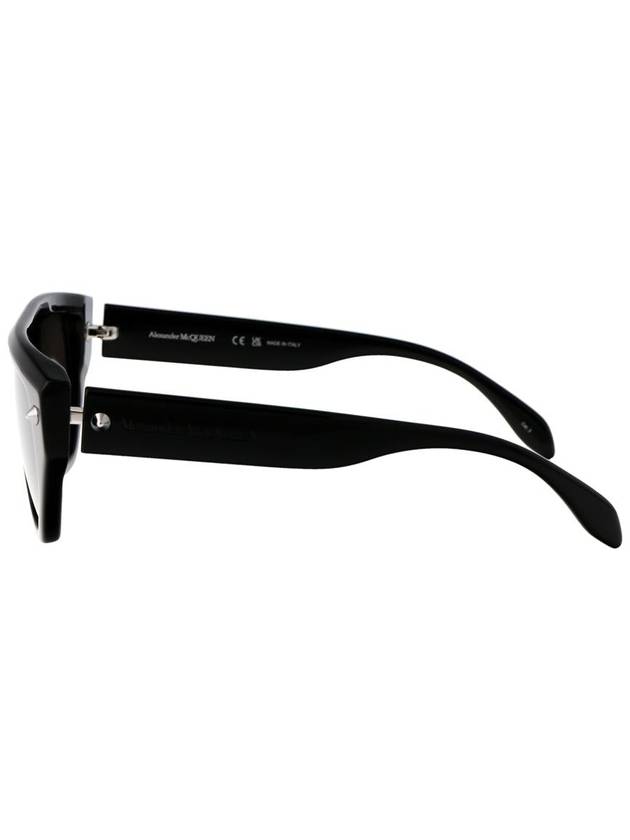 Sunglasses AM0408S 001 BLACK BLACK GRAY - ALEXANDER MCQUEEN - BALAAN 4