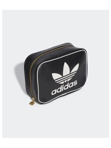 Logo Printed Zipper Cosmetic Bag Black - ADIDAS - BALAAN 1