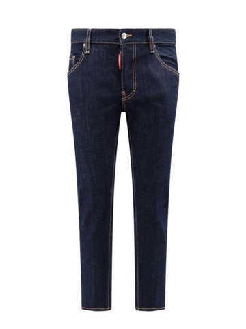 Dark Rinse Wash Skater Denim Jeans Blue - DSQUARED2 - BALAAN 1