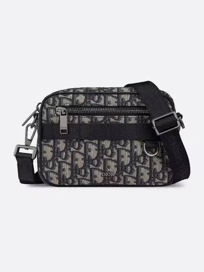 Safari Mini Oblique Jacquard Messenger Bag Beige Black - DIOR - BALAAN 2