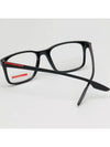 Glasses frame VPS01L 1AB1O1 sports square horn rim black - PRADA - BALAAN 4