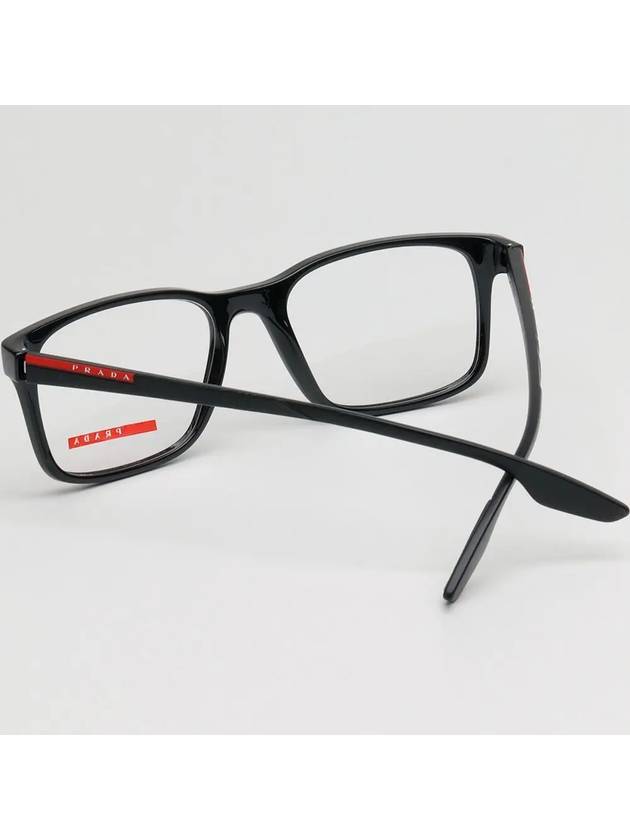 Glasses frame VPS01L 1AB1O1 sports square horn rim black - PRADA - BALAAN 4