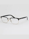 Eyewear Logo Square Eyeglasses Black Gold - GUCCI - BALAAN 5