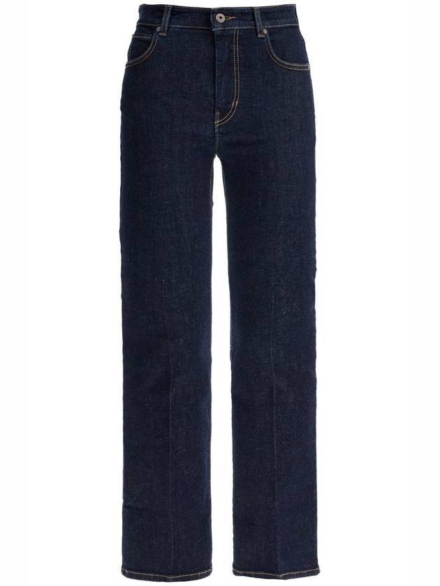 Rapallo Cropped Denim Jeans Navy - WEEKEND MAX MARA - BALAAN 1