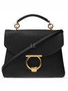 Gancini Small Tote Bag Black - SALVATORE FERRAGAMO - BALAAN 2