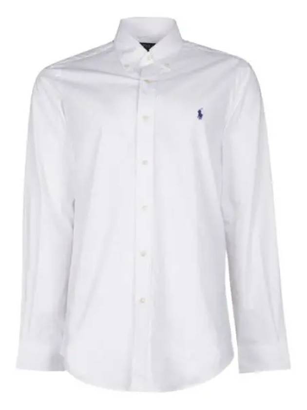 Classic Fit Poplin Shirt White - POLO RALPH LAUREN - BALAAN 2