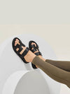 Chypre Calfskin Sandals Black - HERMES - BALAAN 4