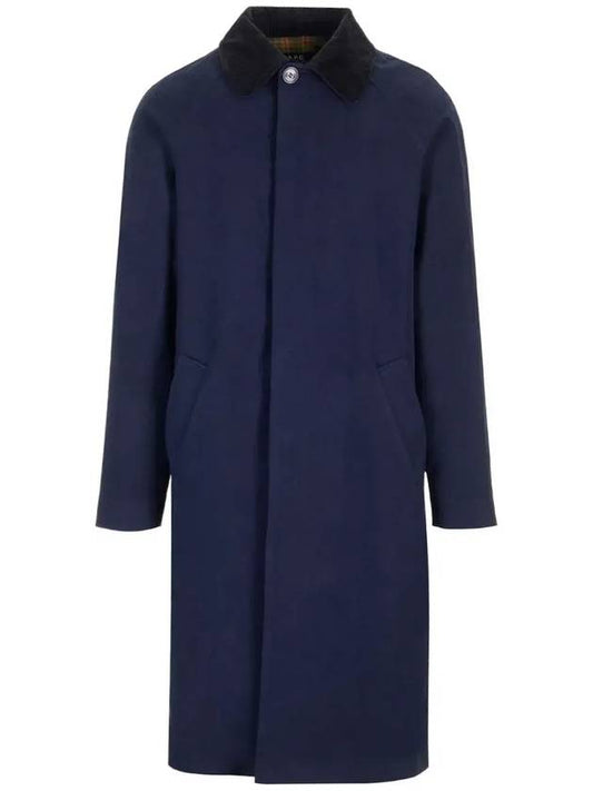 Gaspard Raglan Sleeve Single Coat Navy - A.P.C. - BALAAN 1