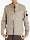 Taylon L Lens Shirt Zip Up Jacket Beige - CP COMPANY - BALAAN 2