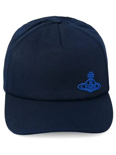 Embroidered ORB Logo Classic Ball Cap Navy - VIVIENNE WESTWOOD - BALAAN 2