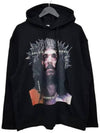 NCW19263 009 Jesus Printing Hoodie Black - IH NOM UH NIT - BALAAN 2