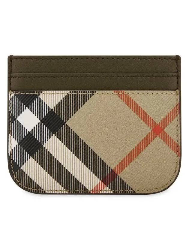 Check Card Wallet Beige - BURBERRY - BALAAN 4