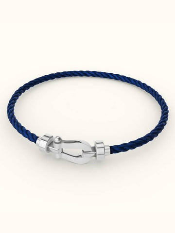 Posten bracelet medium white gold navy blue 0B0075 6B1059 - FRED - BALAAN 1