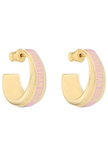 Code Signature Earrings Pink - DIOR - BALAAN 1