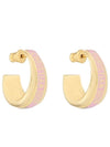 Code Signature Earrings Pink - DIOR - BALAAN 1