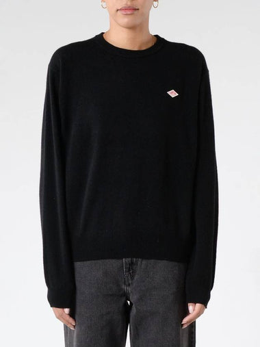 Logo patch wool pullover knit - DANTON - BALAAN 1