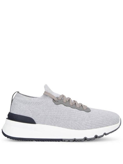 Knit Running Sneakers Grey - BRUNELLO CUCINELLI - BALAAN 2