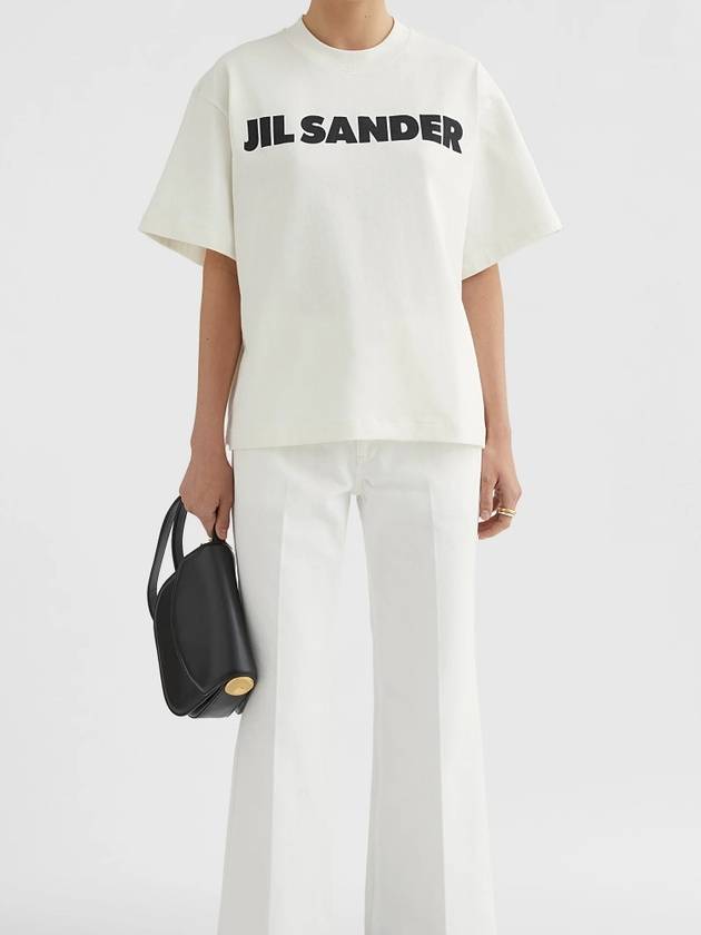 Logo T-Shirt Porcelain - JIL SANDER - BALAAN 5