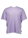 Logo Cotton Short Sleeve T-Shirt Purple - MOOSE KNUCKLES - BALAAN 2