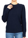 Mavis Wool Knit Top Navy - ISABEL MARANT - BALAAN 6