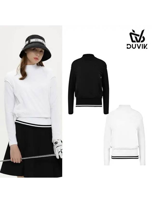 two-way hybrid long-sleeved T-shirt DD4WTS181BK - DUVIK - BALAAN 2