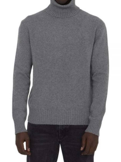 Cashmere Turtleneck Grey - AMI - BALAAN 2