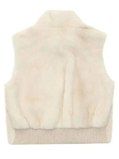 Mink Fur Vest 1013LXGLIVORY - BLACK&WHITE - BALAAN 2