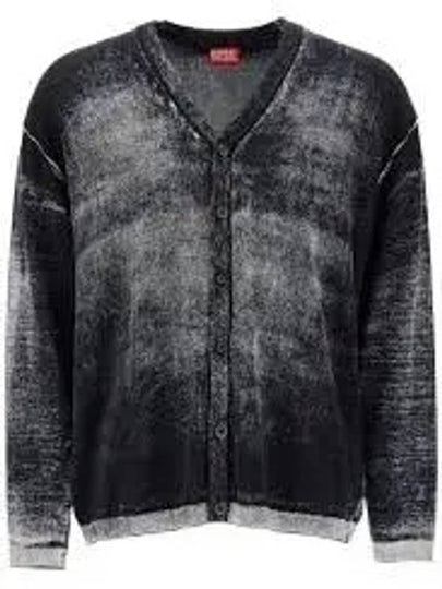 K-Larence B Reverse Print Cardigan Black - DIESEL - BALAAN 2