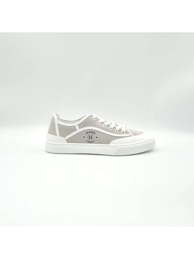 Get Logo Low Top Sneakers Grey - HERMES - BALAAN 6