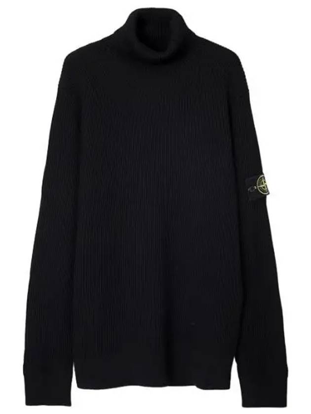 Full rib wool turtleneck knit regular fit men - STONE ISLAND - BALAAN 1