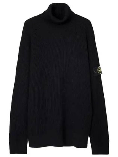 Knit full rib wool turtleneck regular fit - STONE ISLAND - BALAAN 1