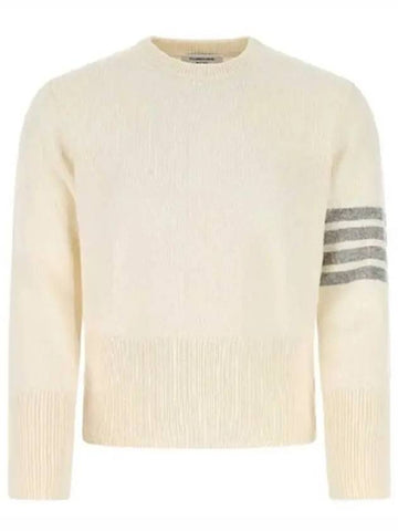 Stitched mohair knit MKA317A Y1026 100 - THOM BROWNE - BALAAN 1