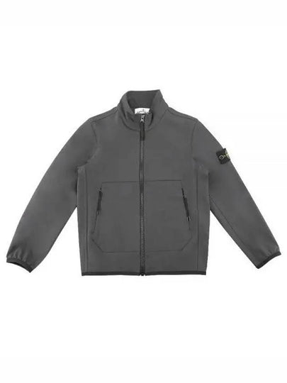 Kids Waffen Patch Zip Up Jacket Anthracite - STONE ISLAND - BALAAN 2