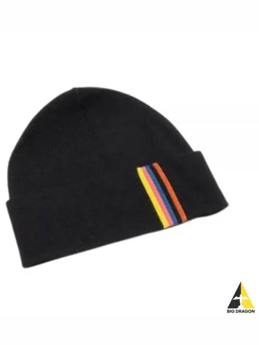 Artist Striped Wool Beanie Navy - PAUL SMITH - BALAAN 2