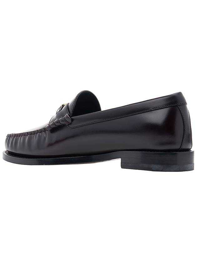 Luco Triomphe Polished Bull Loafers Burgundy - CELINE - BALAAN 4