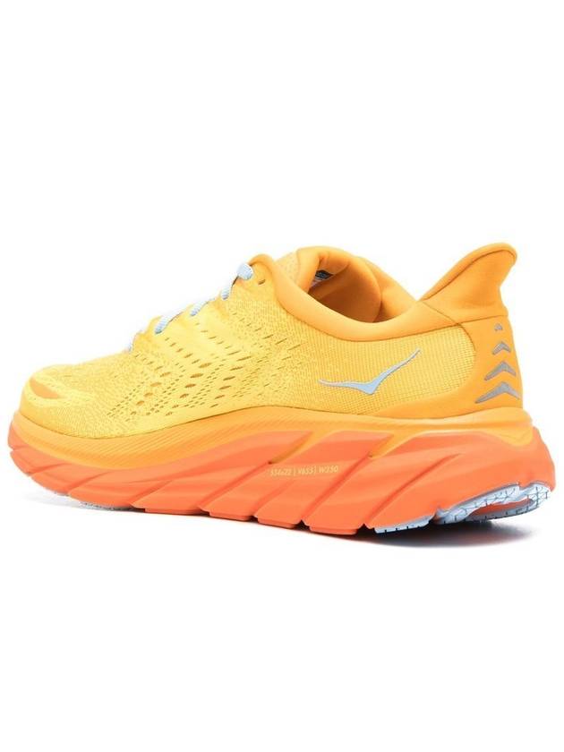 Clifton 8 Mesh Running Low Top Sneakers Yellow - HOKA ONE ONE - BALAAN 4